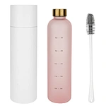 Durable plastic sports water bottle for active lifestyles